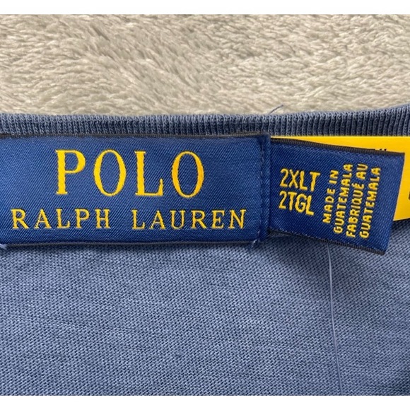 NWT Polo Ralph Lauren T-Shirt 2XLT Navy Classic Short Sleeve Large Horse Logo - Picture 6 of 10